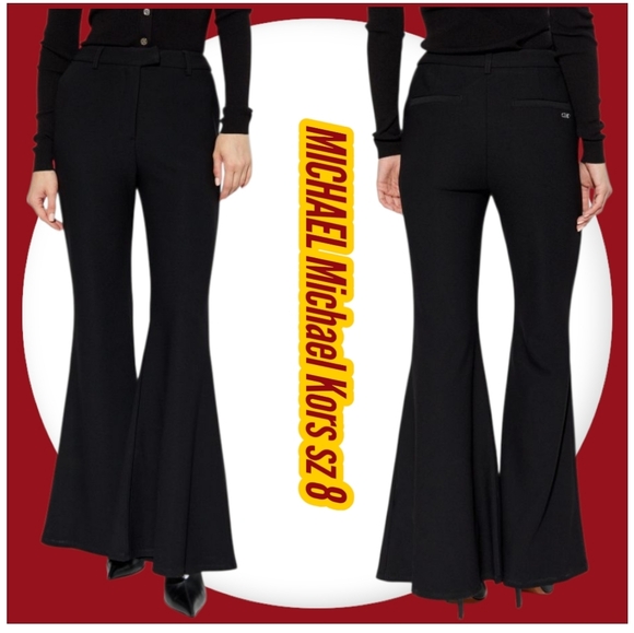 Michael Kors Pants - Michael Michael Kors Flared leg Elegant Classic Black Pants